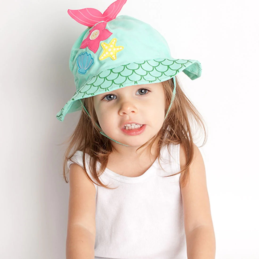 ZOOCCHINI UPF50+ Baby Sun Hat Mermaid 3-6M