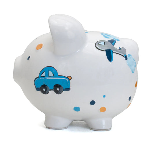 Choo Choo Transportation Piggy Bank - Hello Kids Baby Store