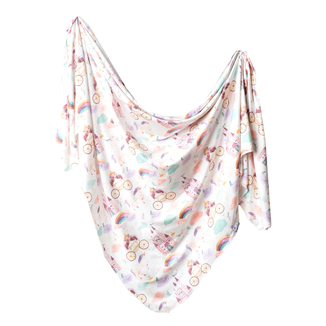 Knit Swaddle Blanket -Enchanted - Hello Kids Baby Store
