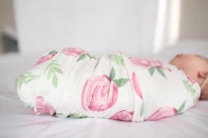 Knit Swaddle Blanket -Grace - Hello Kids Baby Store