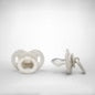 ELODIE DETAILS BAMBOO PACIFER NATURAL RUBBER - LILY WHITE - Hello Kids Baby Store