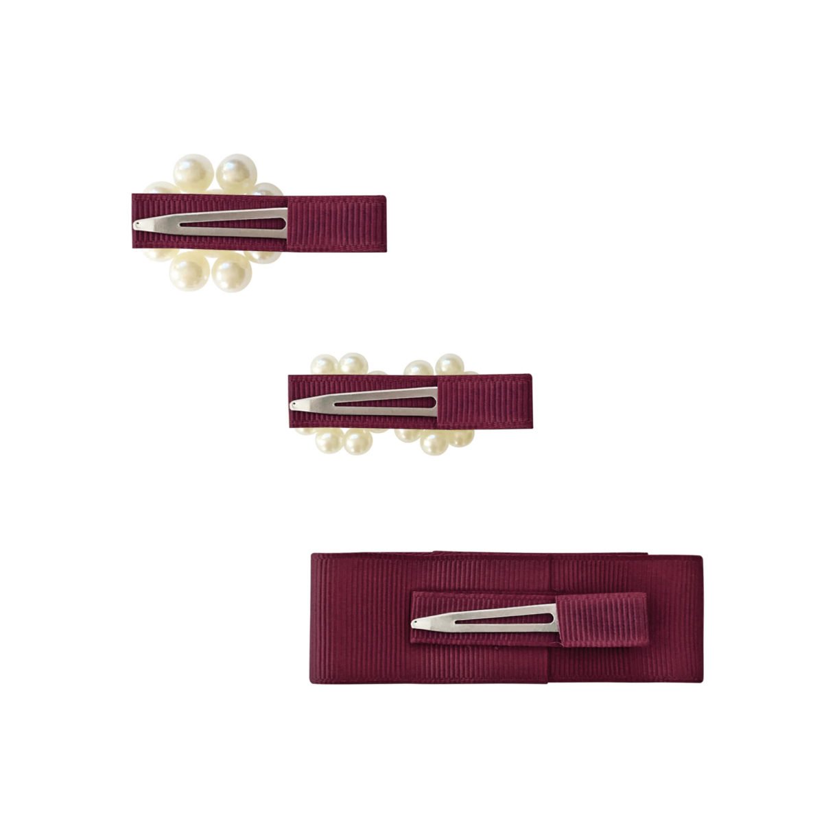 GIFT SET – PEARL GROSGRAIN COLLECTION – 3 DIFFERENT BOWS – PGC15 - Hello Kids Baby Store