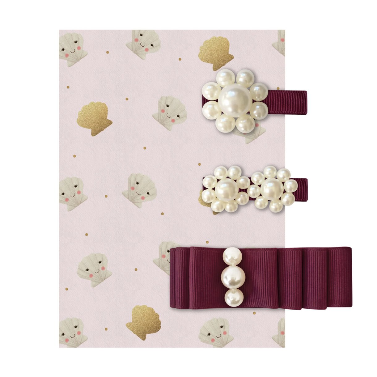 GIFT SET – PEARL GROSGRAIN COLLECTION – 3 DIFFERENT BOWS – PGC15 - Hello Kids Baby Store