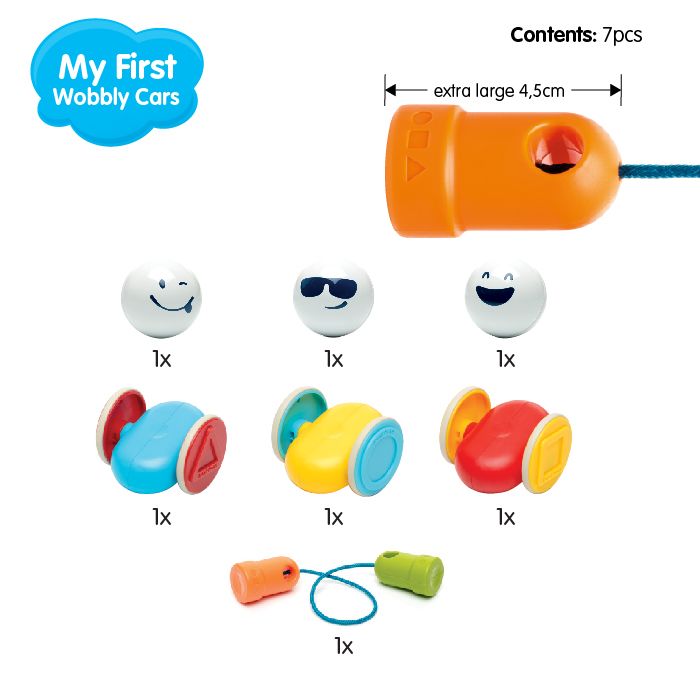 My First Wobbly Cars - Hello Kids Baby Store