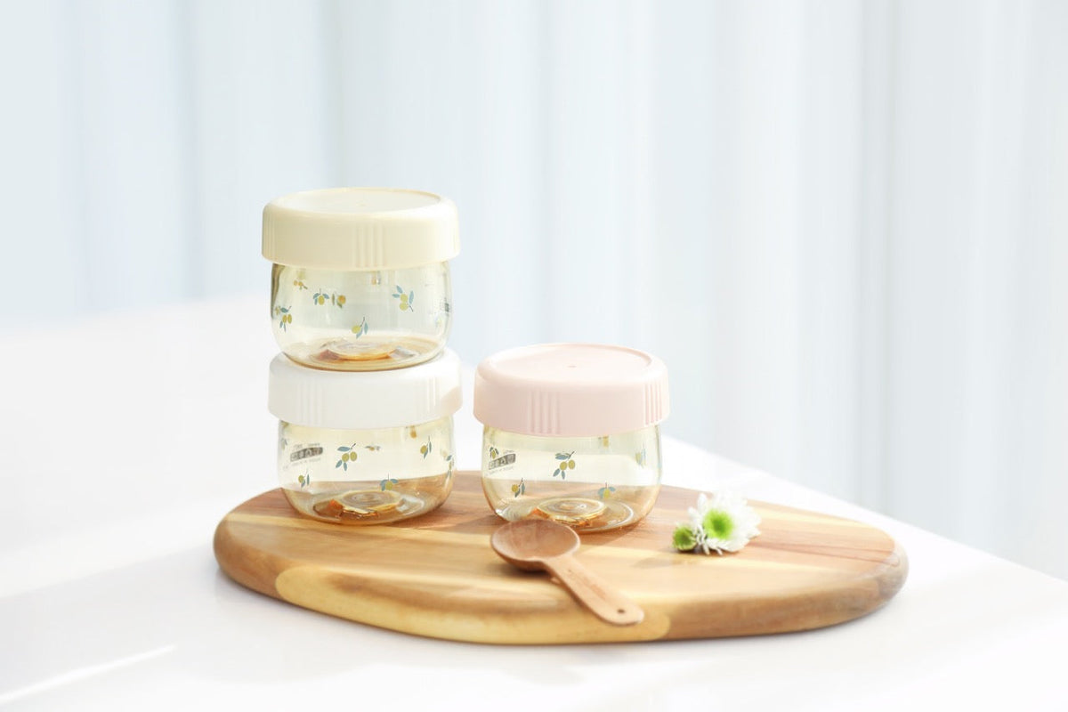 Grosmimi Olive PPSU Baby Food Jar 250mL (Pack of 3)