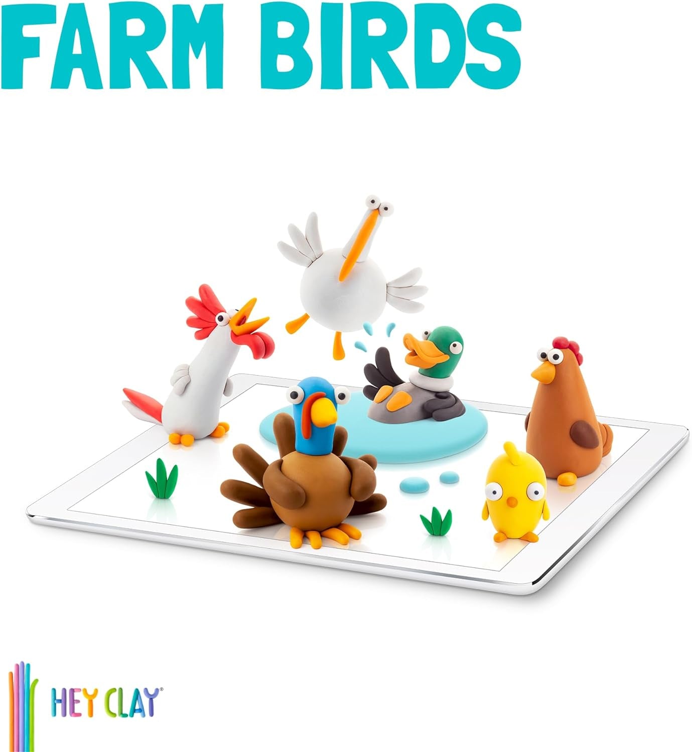 CLAY SET - FARM BIRDS
