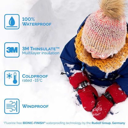 Kids Waterproof Mittens | Bear Cub