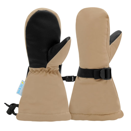 Kids Waterproof Mittens | Soft Brown