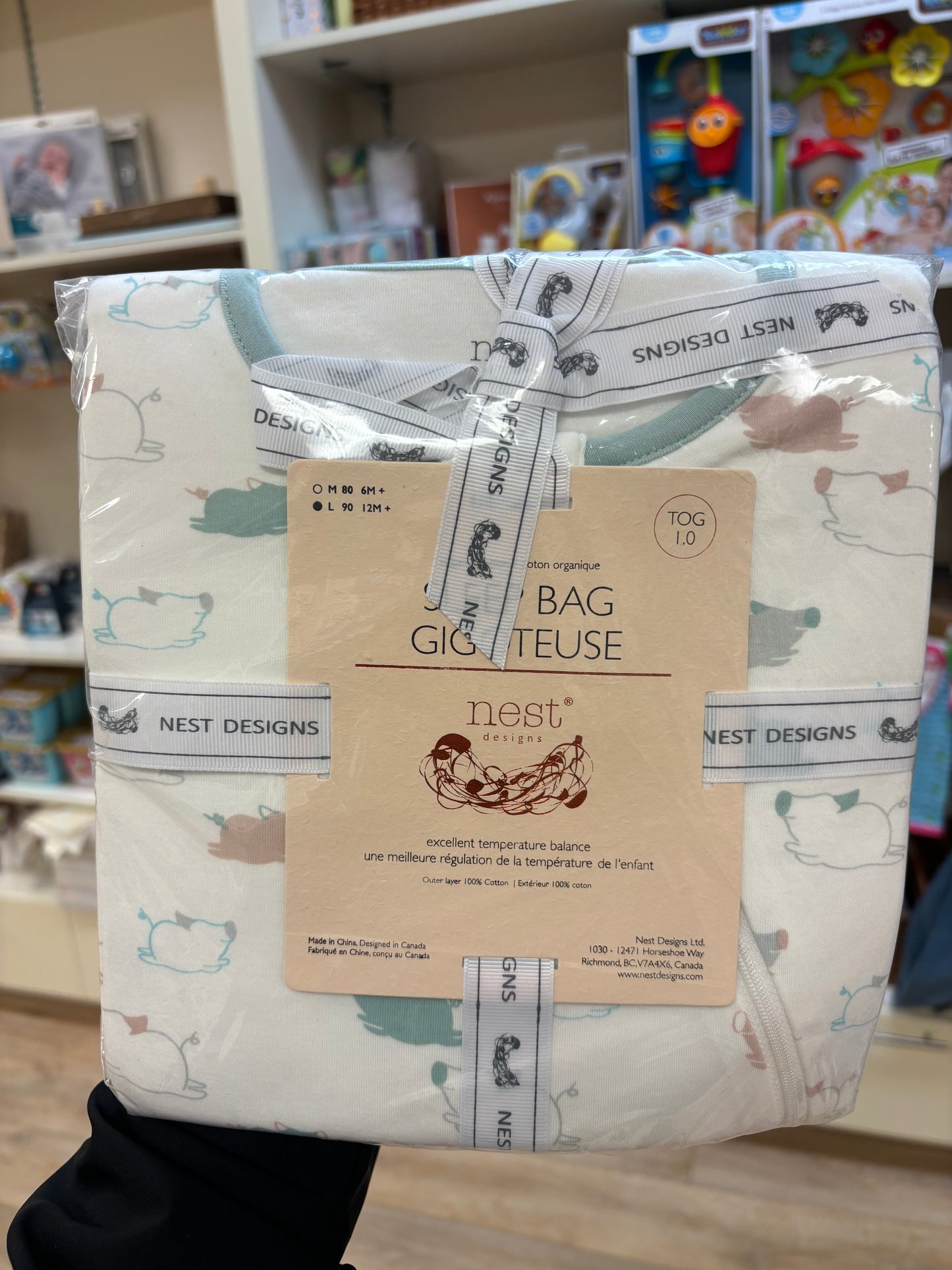 Sleeve Sleep Bag 1.0 TOG (Organic Cotton) - Flying Pig