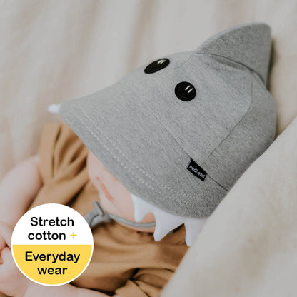 Legionnaire Flap Sun Hat - Shark - Grey Marle