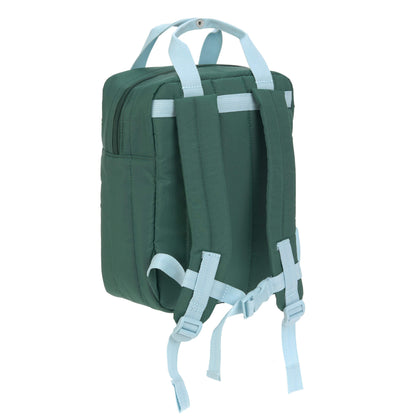 MINI SQUARE BACKPACK - LITTLE GANG, LEMON DARK GREEN