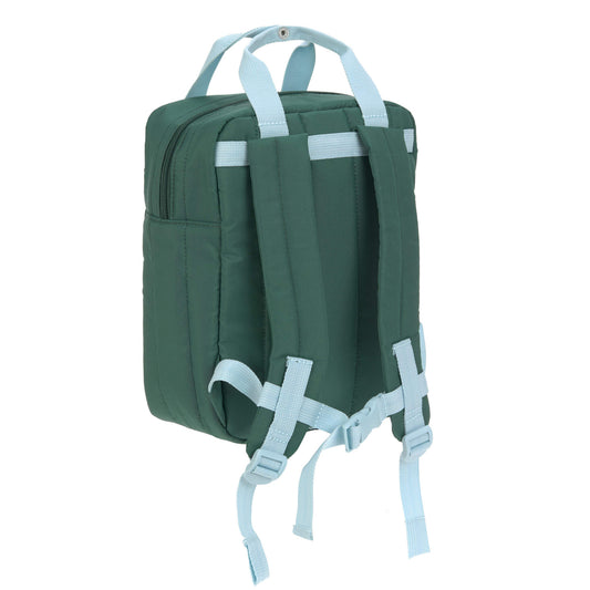 MINI SQUARE BACKPACK - LITTLE GANG, LEMON DARK GREEN