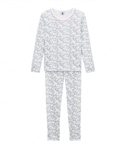 Petit Bateau Little girl's fitted pyjamas Flowers