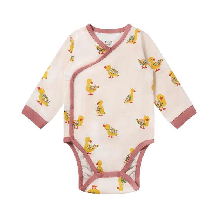 Long Sleeve Kimono Onesie – Five Little Ducks