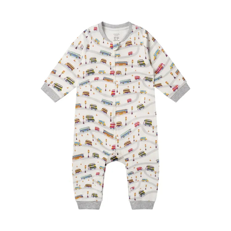 Long Sleeve Kimono Romper – Wheels On The Bus