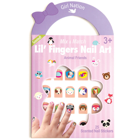 Lil Fingers Nail Art Animal Friends