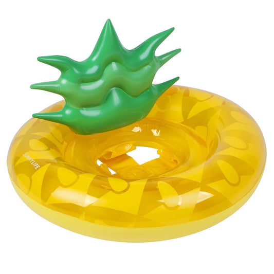 Sunnylife Kids Inflatable Pool or Beach Floating Seat Raft for Baby or Infants - Pineapple