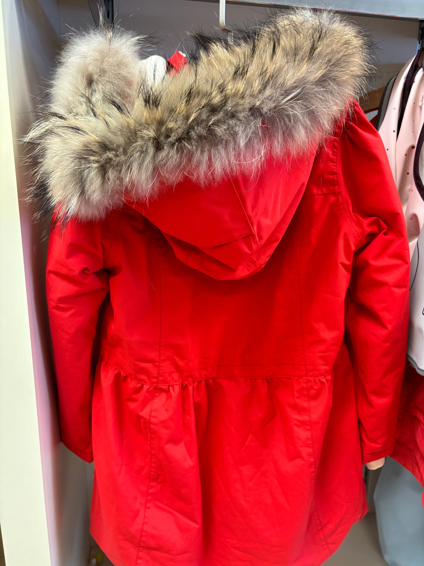 Mini A Ture  Viola Fur Jacket Chinese Red 255