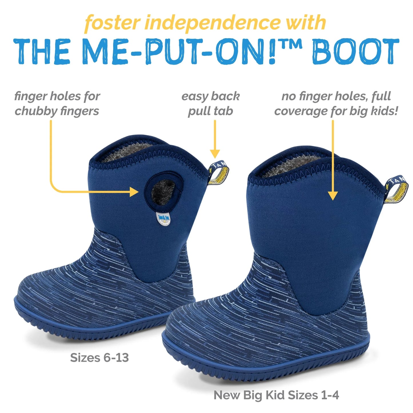 Kids Lite Waterproof Boots | Navy Forest