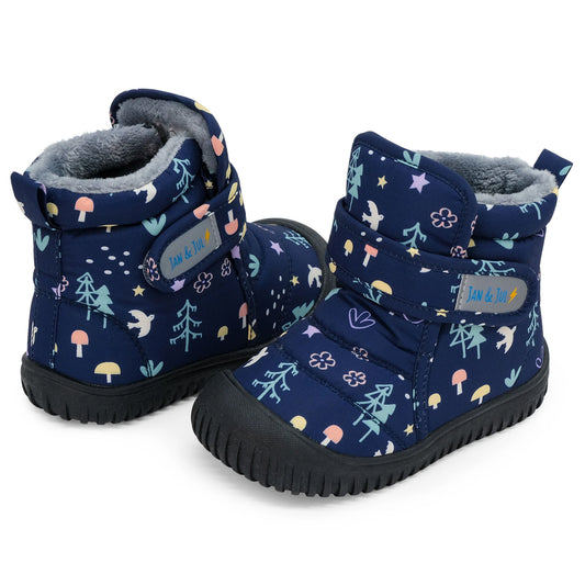 Kids Insulated Ankle Boots | Navy Forest