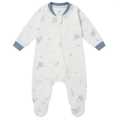 Organic Cotton One-Piece Zip Footed Sleeper