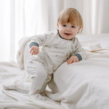 Organic Cotton One-Piece Zip Footed Sleeper