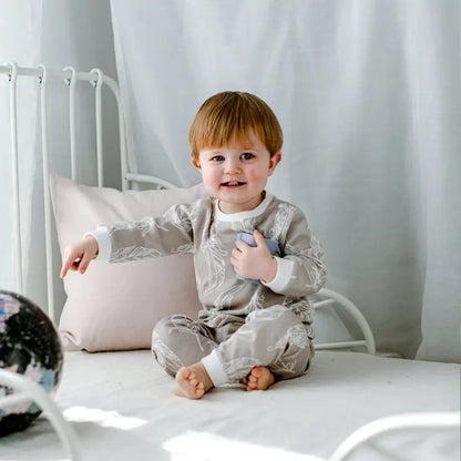 *Organic Cotton Long Sleeve Two-Piece PJ Set