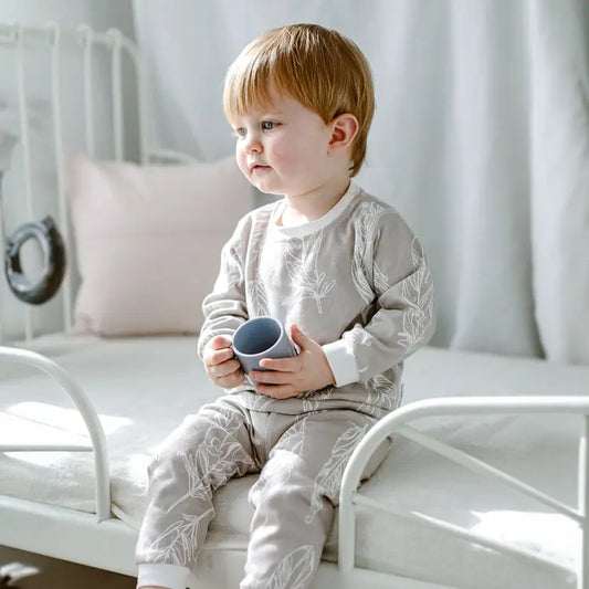 *Organic Cotton Long Sleeve Two-Piece PJ Set