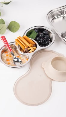 Stainless Steel Food Tray (3 Compartments)