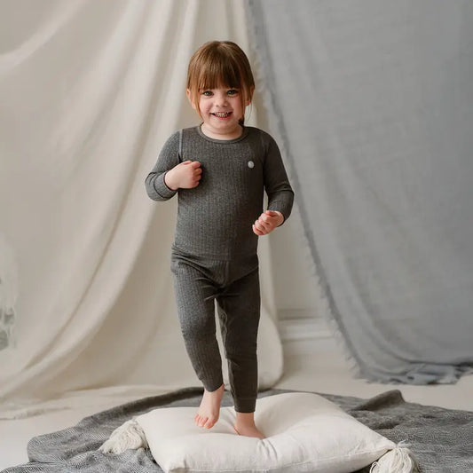 2025 Bamboo Basics Ribbed Long Sleeve PJ Set