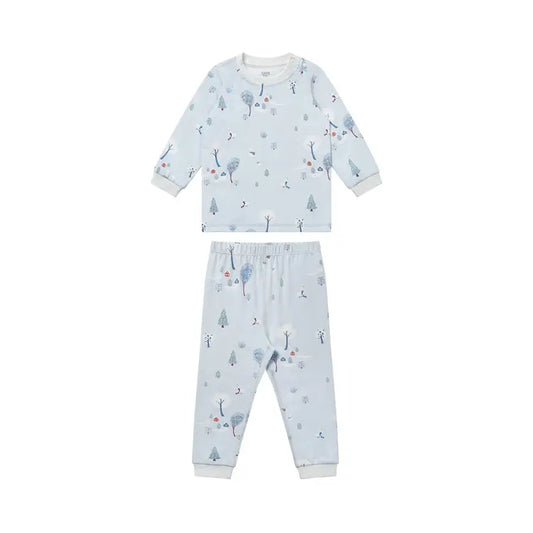 2025 Organic Cotton Long Sleeve Two-Piece PJ Set