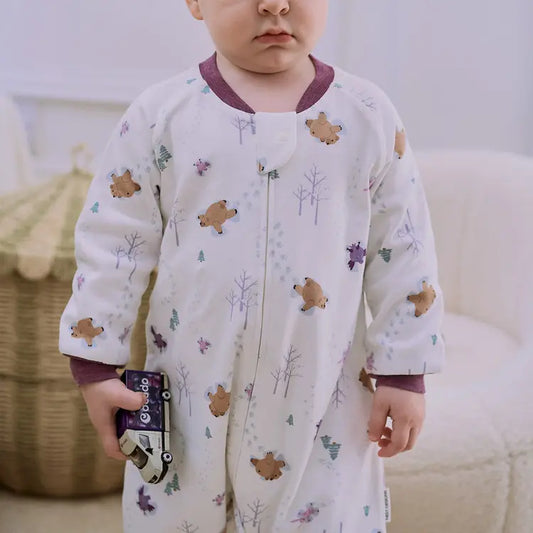 2025 Organic Cotton Long Sleeve Footed Sleep Bag | 1.0 TOG