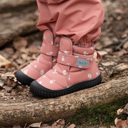 Kids Insulated Ankle Boots | Apricot Flower
