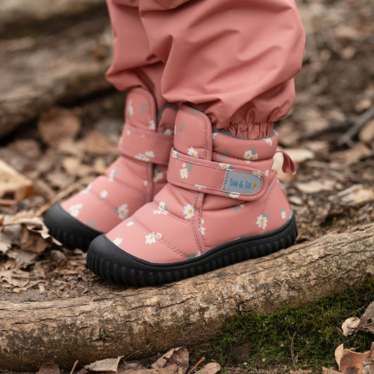 Kids Insulated Ankle Boots | Apricot Flower
