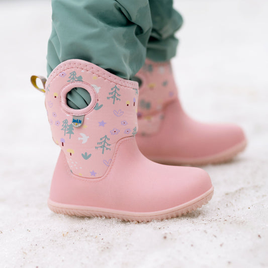 Kids Lite Waterproof Boots | Pink Forest