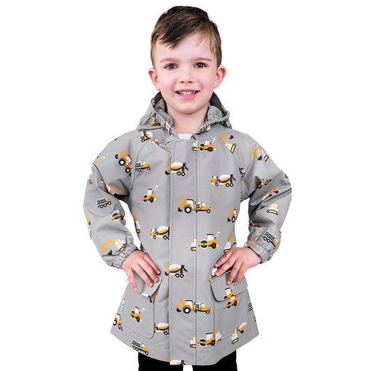 Kids Shell Jacket | Grey Construction