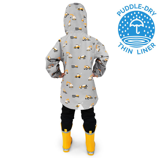 Kids Shell Jacket | Grey Construction