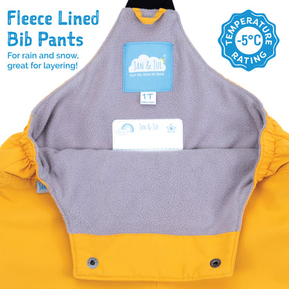 Kids Fleece Lined Rain Overalls | Lavender