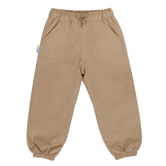 Kids Single Layer Rain Pants | Soft Brown