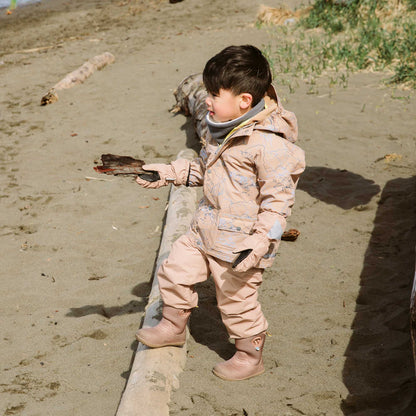 Kids Single Layer Rain Pants | Soft Brown