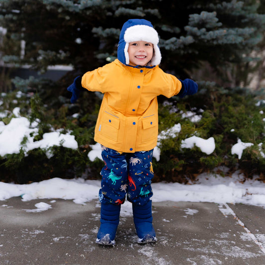 Kids Single Layer Rain Pants | Space Dinos