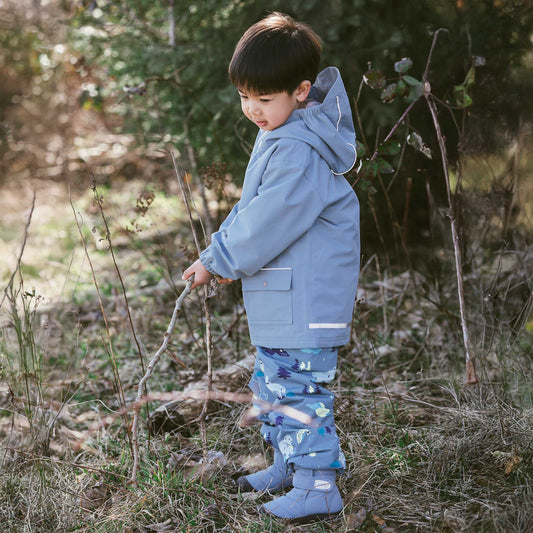 Kids Fleece Lined Rain Pants | Wolf and Bear