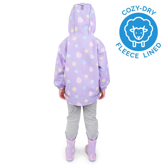 Kids Fleece Lined Rain Jackets | Macarons