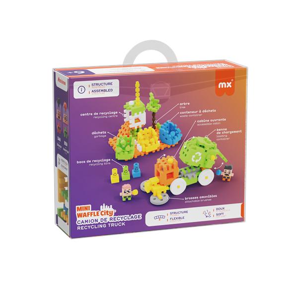 Mini Waffle - Recycling Truck 148 pcs (FR-EN)