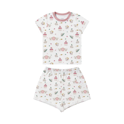 Bamboo Jersey Short Sleeve Two-Piece PJ Set
