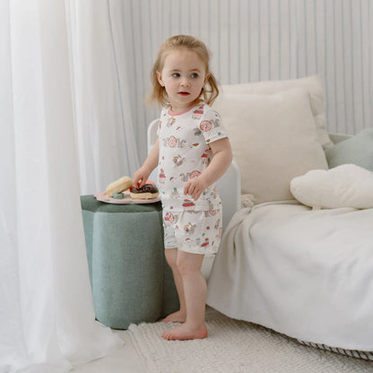 Bamboo Jersey Short Sleeve Two-Piece PJ Set