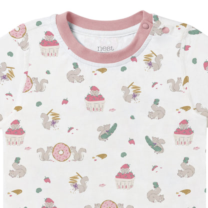 Bamboo Jersey Short Sleeve Two-Piece PJ Set