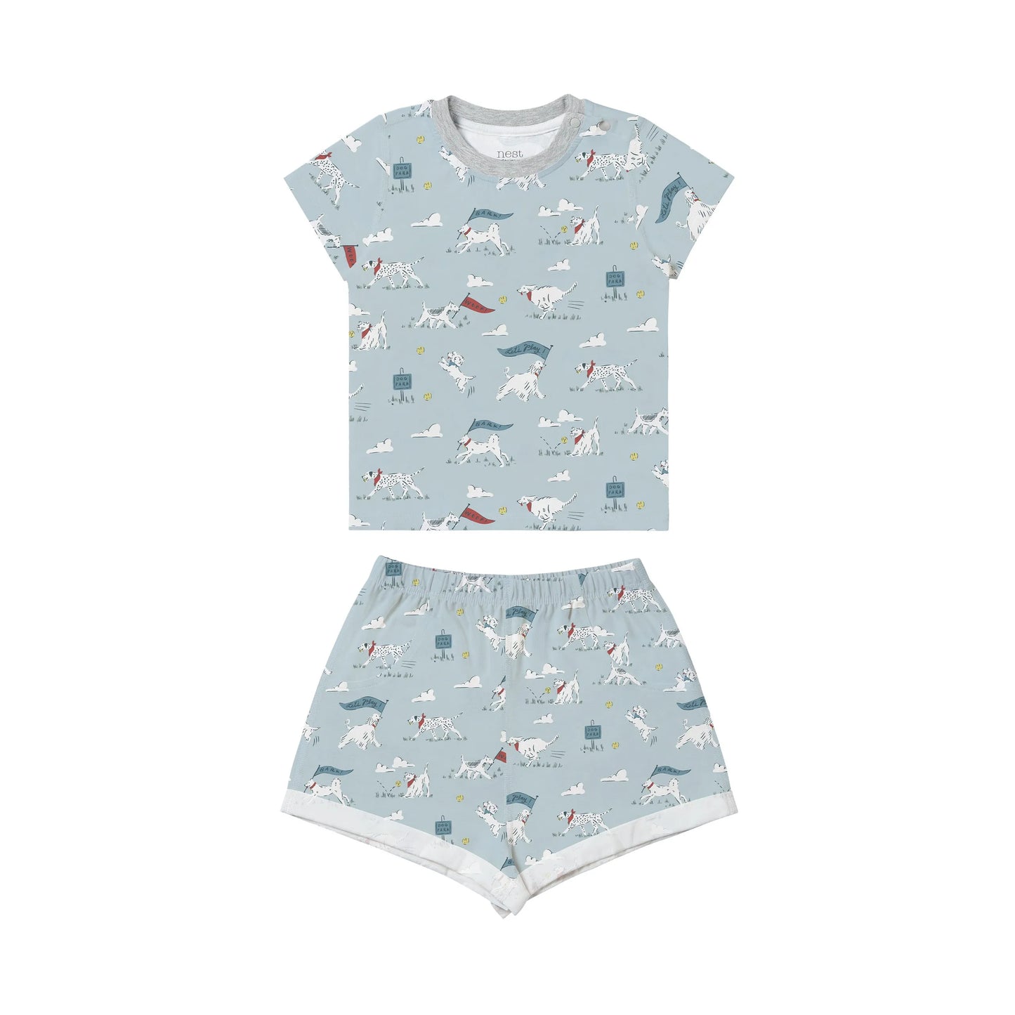 Bamboo Jersey Short Sleeve Two-Piece PJ Set