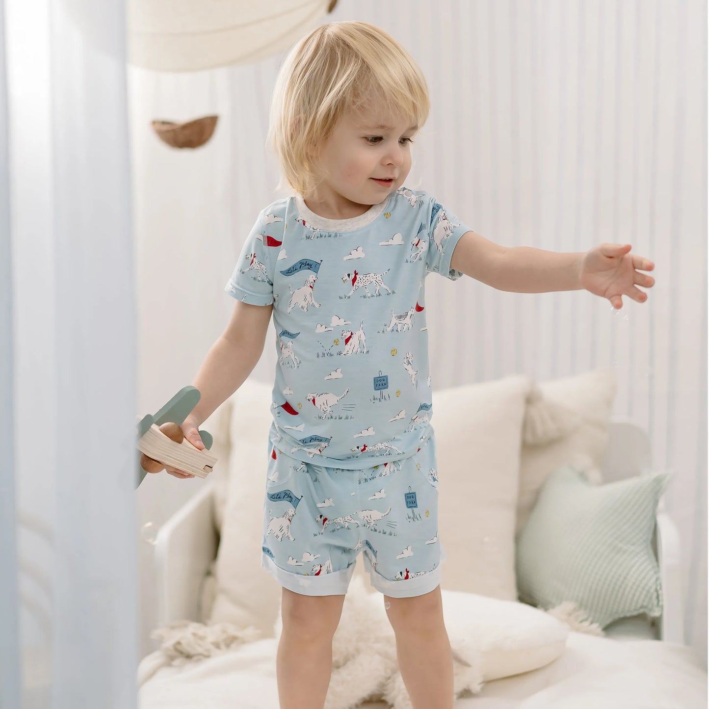 Bamboo Jersey Short Sleeve Two-Piece PJ Set