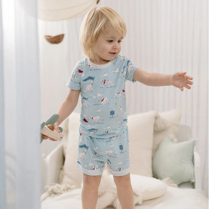 Bamboo Jersey Short Sleeve Two-Piece PJ Set